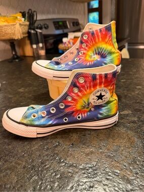 Converse High Top Sneakers - Rainbow Tie-Dye